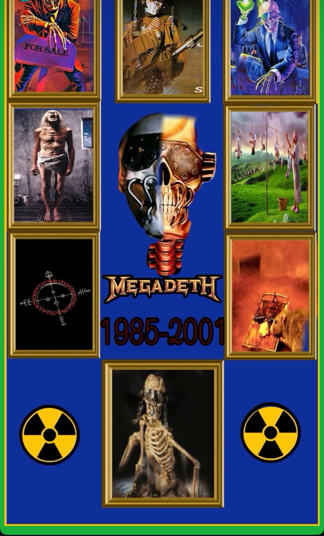 Megadeth 1985-2001 collage by Gavin